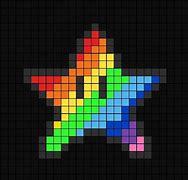 Image result for Rainbow Star Pixel Art