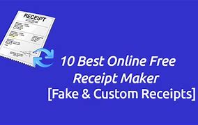 Image result for Fake Receipts Templates