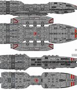 Image result for Battlestar Galactica Ship Size Comparison