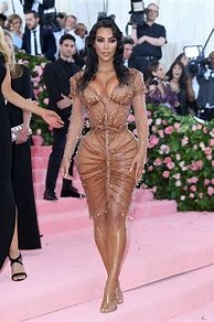 Image result for Kim Kardashian Black Ruffle Dress