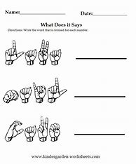 Image result for signs language letters worksheet
