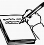 Image result for Children Writing Clip Art Black and White