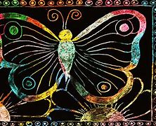 Image result for Scratch Art Butterflies