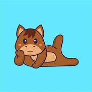 Image result for Cartoon Horse Laying Down