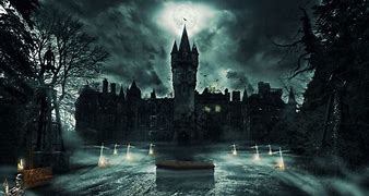 Image result for Gothic Castle at Night