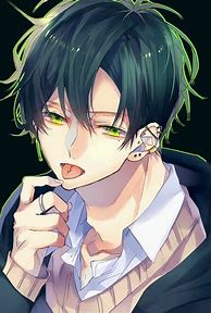Image result for Green Skined Anime Boy