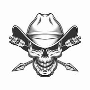 Image result for Skull and Cowboy Hat