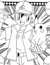 Image result for Ash and Pokemon Coloring Pages