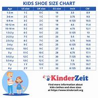 Image result for Shoe Size Age Chart