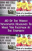 Image result for Examples of Newspaper Headlines