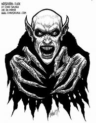 Image result for Classic Vampire Drawing Black and White