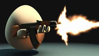 Image result for Egg with Gun in Hand Meme