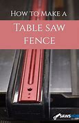 Image result for DIY Table Saw Fence Plans