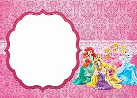 Image result for Disney Princess Invitation Template