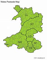 Image result for North Wales Postcode Map