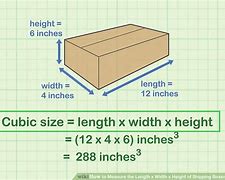 Image result for Length Width and Height Box