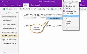 Image result for How to Import a OneNote Notebook