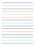 Image result for Kindergarten Lined Paper Template