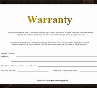 Image result for Product Warranty Letter
