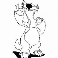 Image result for Sid the Sloth Coloring Page