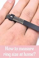 Image result for How to Measure Ring Size with Tape Measure