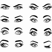 Image result for Cartoon Eyes with Eyebrows Clip Art Side View