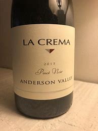 Image result for Crema Pinot Noir Anderson Valley