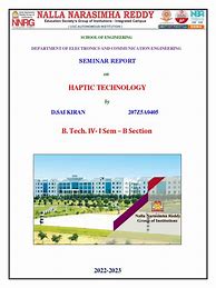 Image result for Haptic Technology Seminar Report