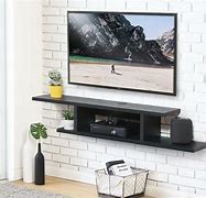 Image result for Wall Mounted TV and Adjustable Shelves