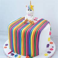 Image result for Rainbow Unicorn Birthday Cake