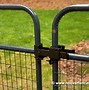 Image result for Chain Link Fence Double Gate Latch