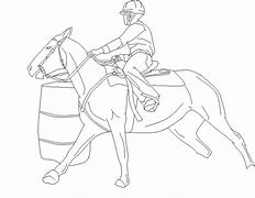 Image result for Barrel Racing Horse Outline