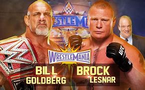 Image result for WWE Goldberg vs Brock Lesnar