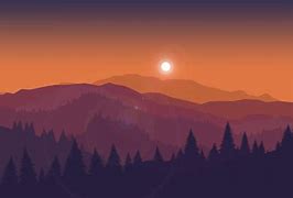 Image result for Minimalist Wallpaper Sunset Forest