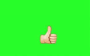 Image result for Thumbs Up Emoji Greenscreen