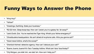 Image result for Answer the Phone Funny