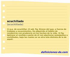 Image result for acuchilladiso