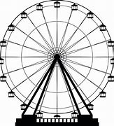 Image result for Ferris Wheel Long Landscape Banner Black and White