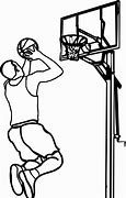 Image result for Clip Art Ball Throwing in Basketball Black and White