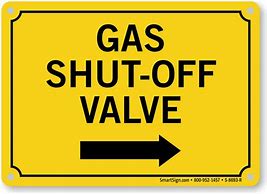 Image result for Emergency Shut Off Valve Decal