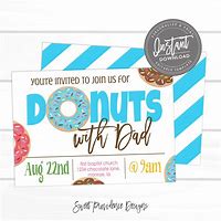 Image result for Donuts with Dad Flyer