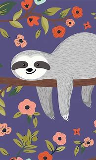 Image result for Cute Cartoon Sloth Desktop Wallpaper