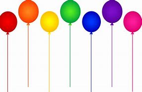 Image result for 7 Balloons Clip Art