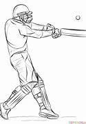 Image result for How to Draw Cricket Player
