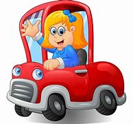 Image result for Cartoon Girl Car