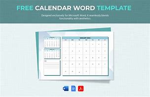 Image result for Import Calendar Word Templates