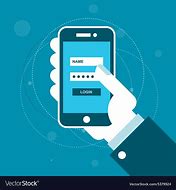 Image result for Hand On Cell Phone Login Button Image