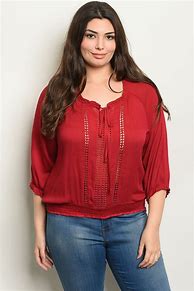 Image result for Plus Size Dress Tops Women