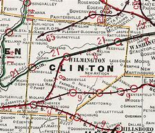 Image result for Clinton County Road Map