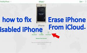 Image result for Erase iPhone iCloud